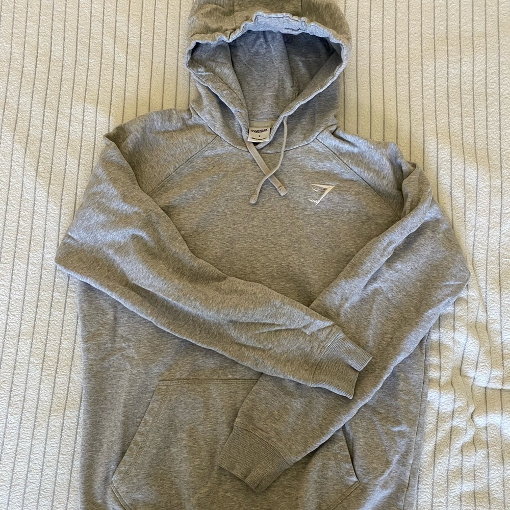 Gymshark Grey Hoodie Large Unisex